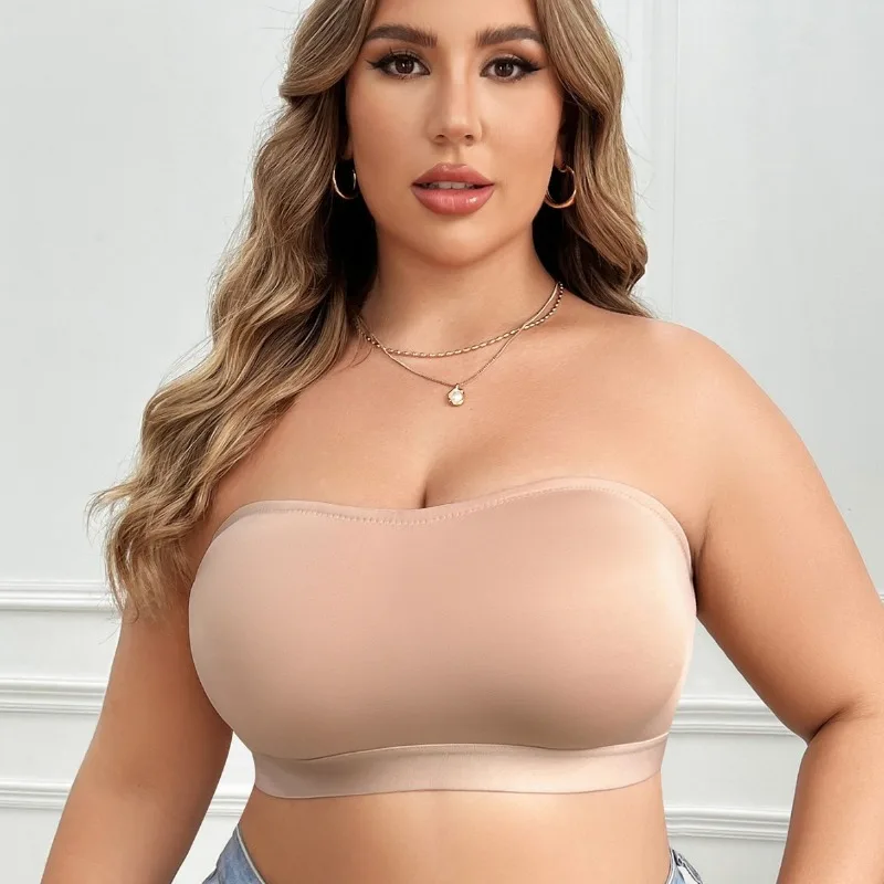 Бюстгальтер без бретелек для женщин больших размеров, ультракомфортный бесшовный топ-бандо с боковой застежкой, размеры от XL до 4XL
Бюстгальтер без бретелек для женщин больших размеров, ультракомфортный бесшовный топ-бандо с боковой застежкой, размеры от XL до 4XL