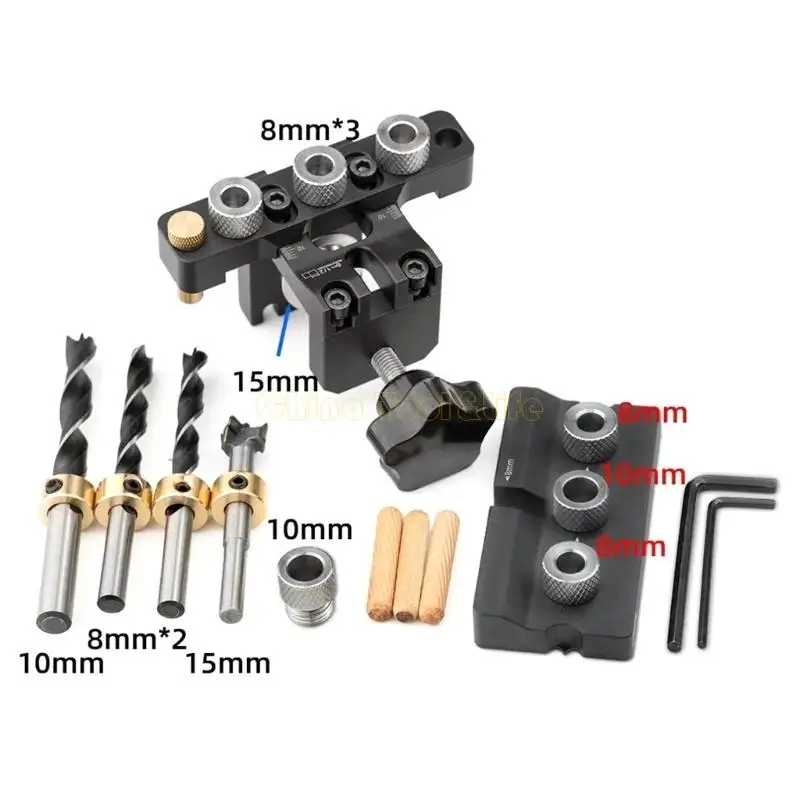 57QF Doweling Jig, 3 in 1 Drilling Guide for Woodworking Pocket Hole Jig Kits for Nut
57QF Doweling Jig, 3 in 1 Drilling Guide for Woodworking Pocket Hole Jig Kits for Nut