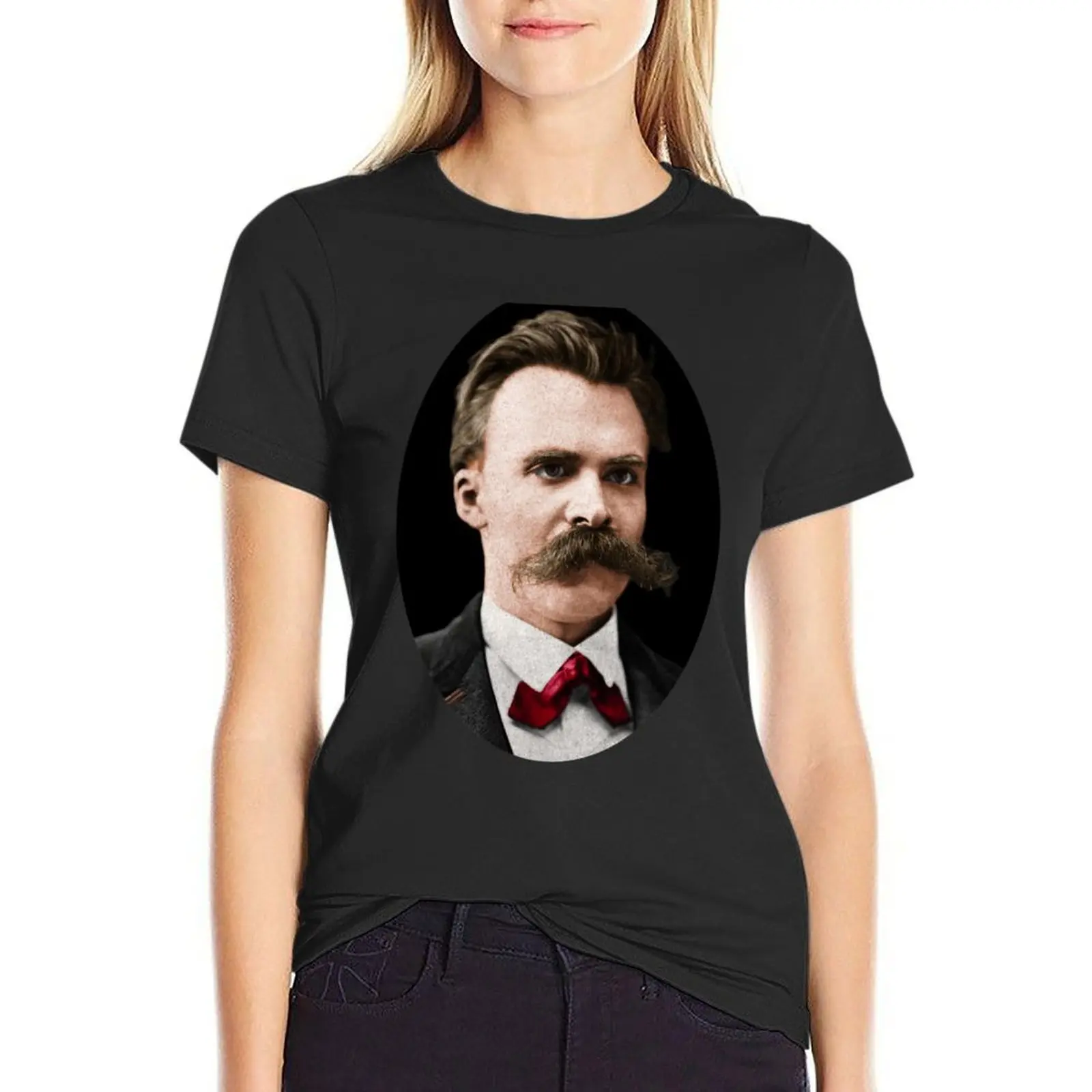 Friedrich Nietzsche T-Shirt kawaii clothes summer tops T-shirts for Women
Friedrich Nietzsche T-Shirt kawaii clothes summer tops T-shirts for Women