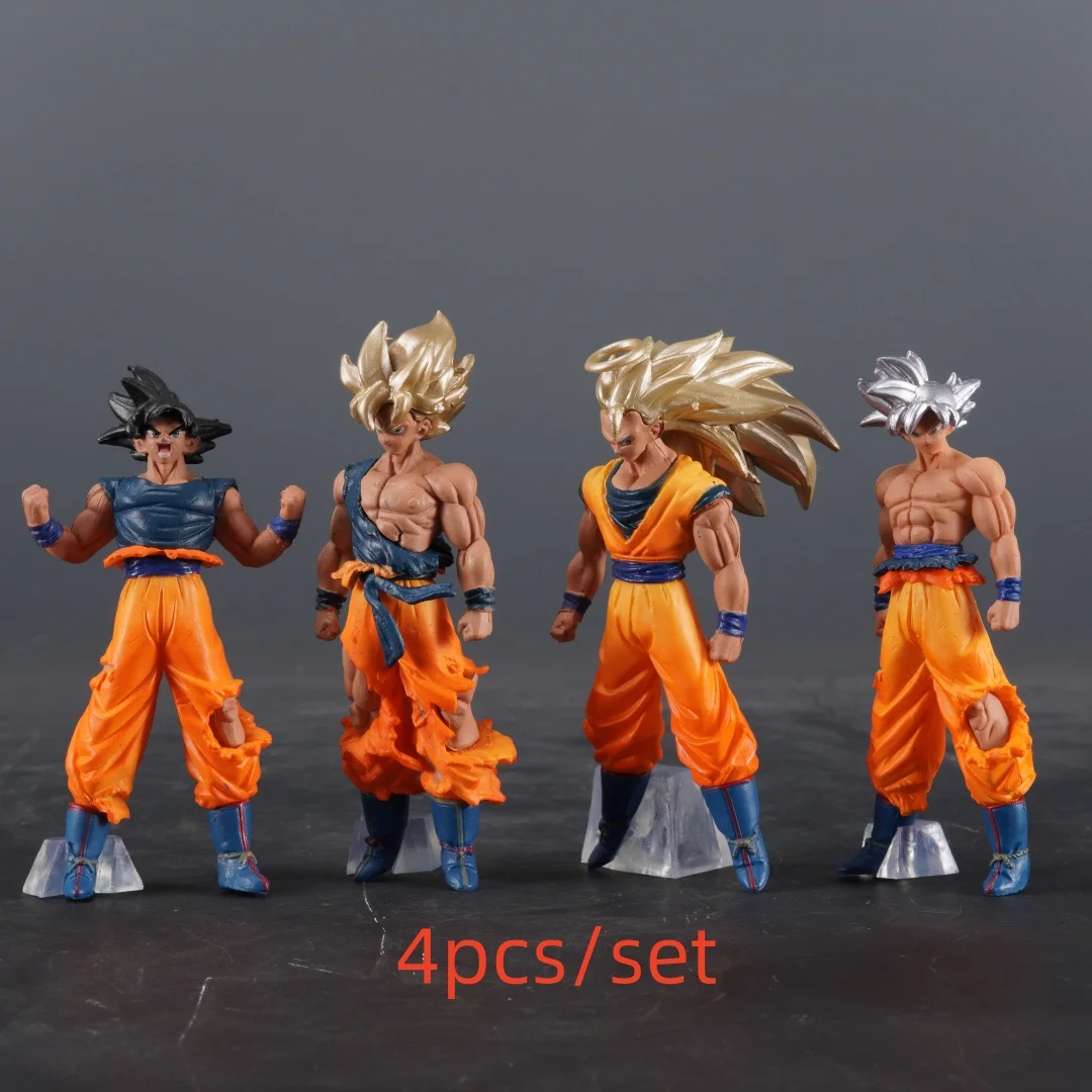 4pcs/set 9.5-10.5cm Anime Dragon Ball Super Saiyan Goku Action Figures Collection Model Toys Gifts
4pcs/set 9.5-10.5cm Anime Dragon Ball Super Saiyan Goku Action Figures Collection Model Toys Gifts