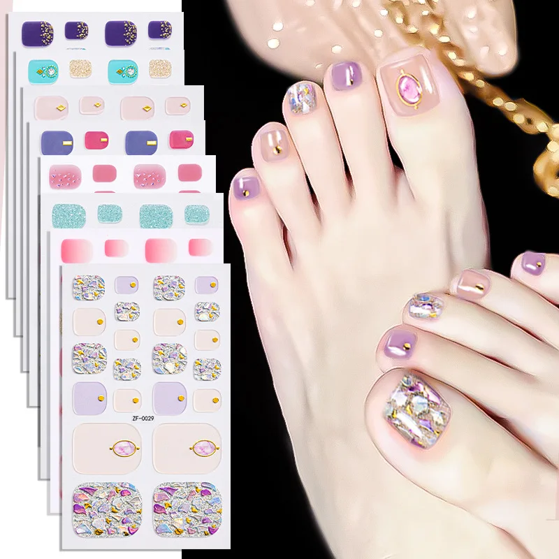 Cross-border new product foot sticker 3D imitation drill toenail sticker laser three-dimensional bronzing nail oil film nail sti
Cross-border new product foot sticker 3D imitation drill toenail sticker laser three-dimensional bronzing nail oil film nail sti