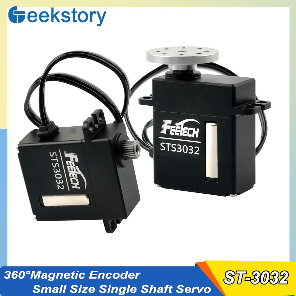 ST-3032 6V 4.5KG 360° Motor Magnetic Encoder Small Size Single Shaft Servo Prower Functions Parts For RC Robot Model Toys Servos
ST-3032 6V 4.5KG 360° Motor Magnetic Encoder Small Size Single Shaft Servo Prower Functions Parts For RC Robot Model Toys Servos