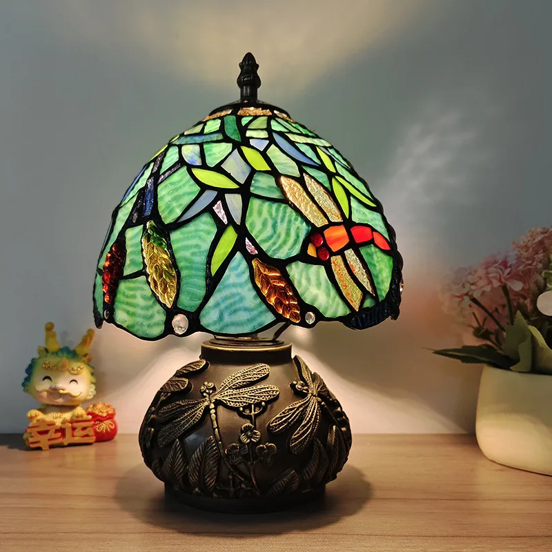 France Table Lamp 8 Inches Stained Glass Bedside Lamp Red Rose Desk Reading Light Bedroom Living Room Home Office
France Table Lamp 8 Inches Stained Glass Bedside Lamp Red Rose Desk Reading Light Bedroom Living Room Home Office
