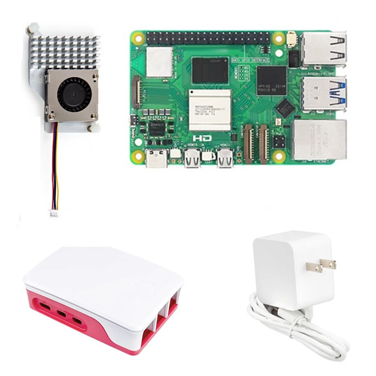 Для макетной платы Raspberry Pi 5 8 ГБ + радиатор с вентилятором, вилка стандарта США
Для макетной платы Raspberry Pi 5 8 ГБ + радиатор с вентилятором, вилка стандарта США