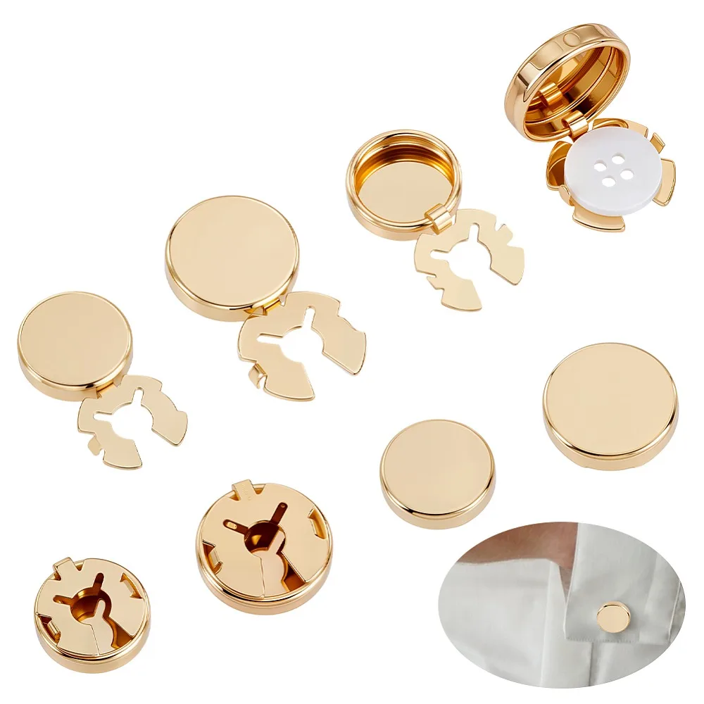 8Pcs 2 Styles Alloy Cufflinks Flat Round Golden 17.5~26x17.5~25x5mm 4pcs/style
8Pcs 2 Styles Alloy Cufflinks Flat Round Golden 17.5~26x17.5~25x5mm 4pcs/style
