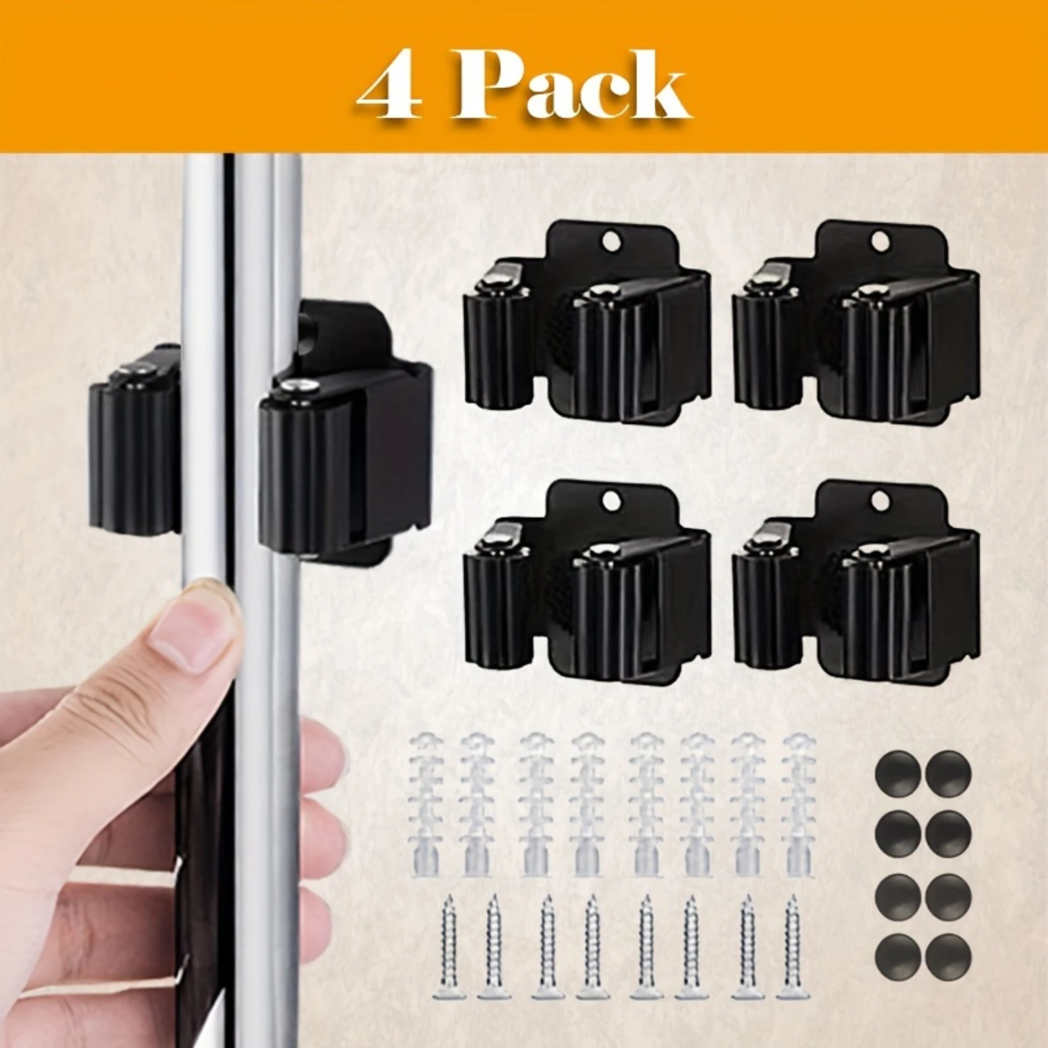 4pcs, Mop Holder, Mop Hook, Mop Clip, Wall Mounted Mop And Broom Clip, Mop Hanging Rack, Multifunctional Tools Clip For Bathro
4pcs, Mop Holder, Mop Hook, Mop Clip, Wall Mounted Mop And Broom Clip, Mop Hanging Rack, Multifunctional Tools Clip For Bathro