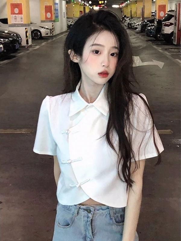 New Chinese Style Short Sleeve Shirt Reformed Version Top Women's Summer Fashion Anti-Wrinkle Regular Thickness
New Chinese Style Short Sleeve Shirt Reformed Version Top Women's Summer Fashion Anti-Wrinkle Regular Thickness