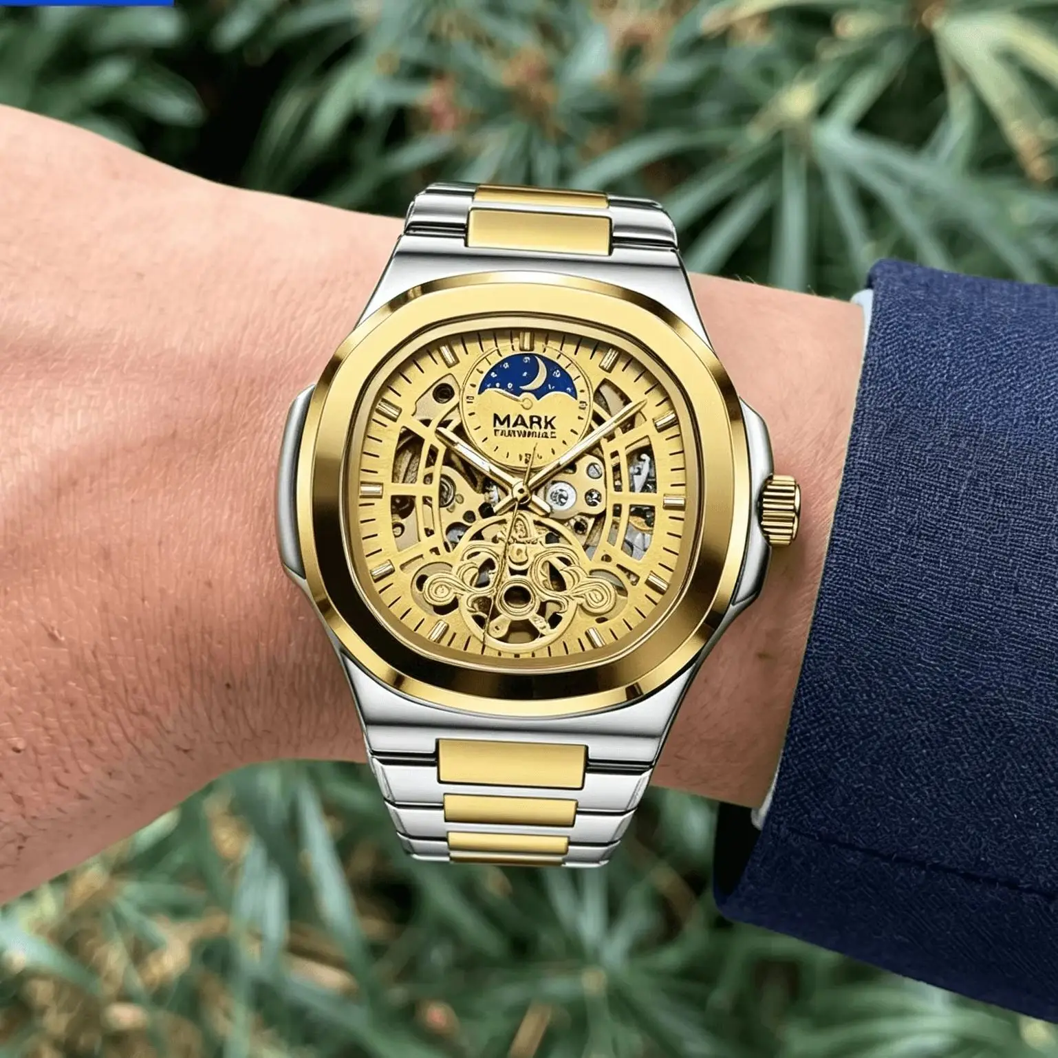 Mark Fairwhale Luxury Square Men's Mechanical Watch Luminous relógios masculino Business Man Automatic Wristwatch reloj hombre
Mark Fairwhale Luxury Square Men's Mechanical Watch Luminous relógios masculino Business Man Automatic Wristwatch reloj hombre