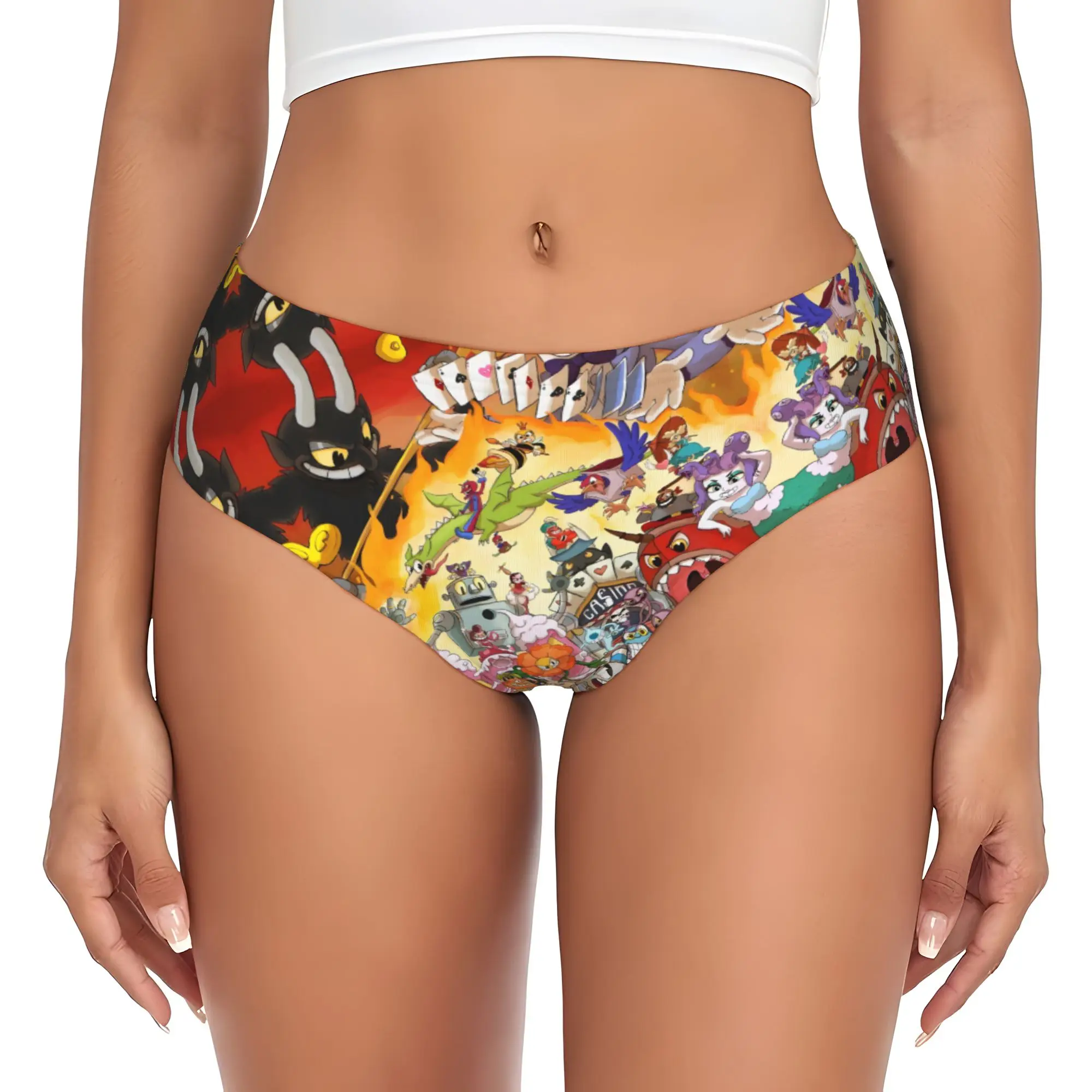 Custom Women's Cupheads Panties Underwear Female Stretch Shooting Game Briefs Underpants
Custom Women's Cupheads Panties Underwear Female Stretch Shooting Game Briefs Underpants
