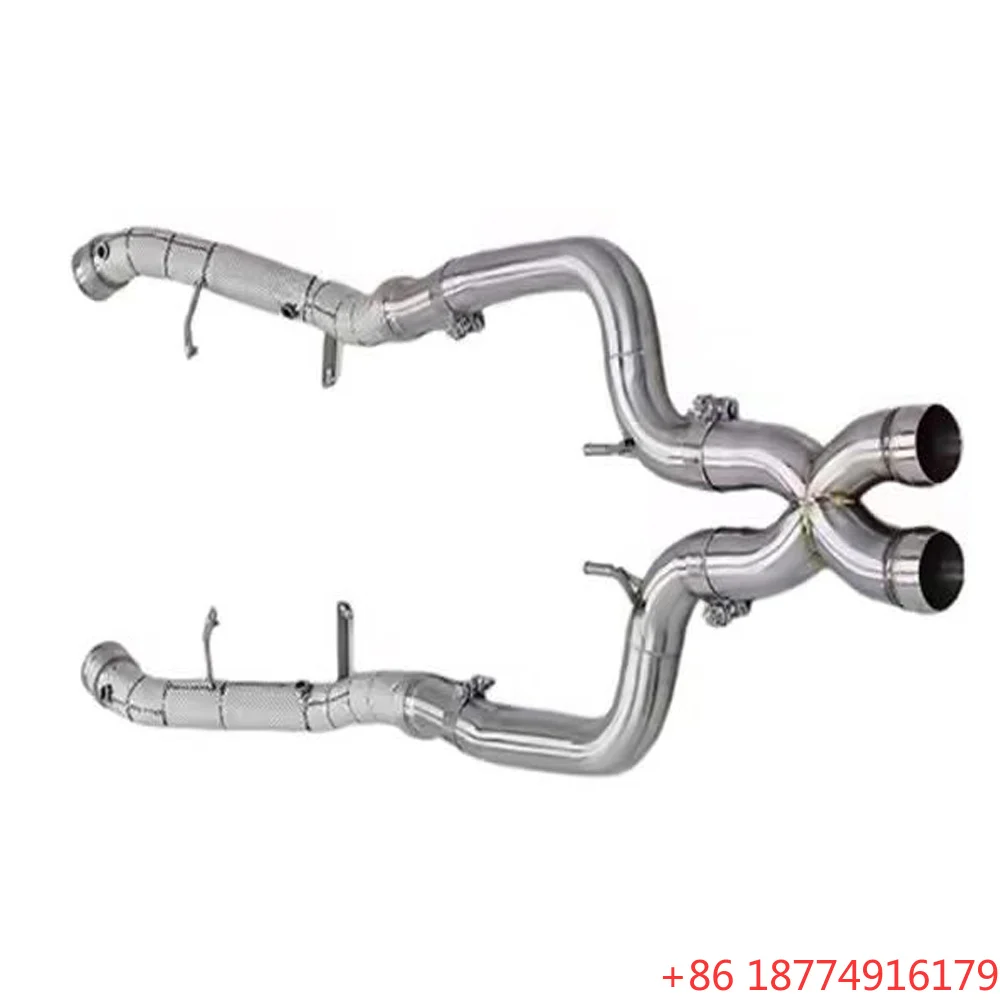 Hot Sale OEM Free Flow Downpipe for S65\S65L W222 V12 6.0 2014- X Pipe Strong Sound DownPipe With Heatshield
Hot Sale OEM Free Flow Downpipe for S65\S65L W222 V12 6.0 2014- X Pipe Strong Sound DownPipe With Heatshield