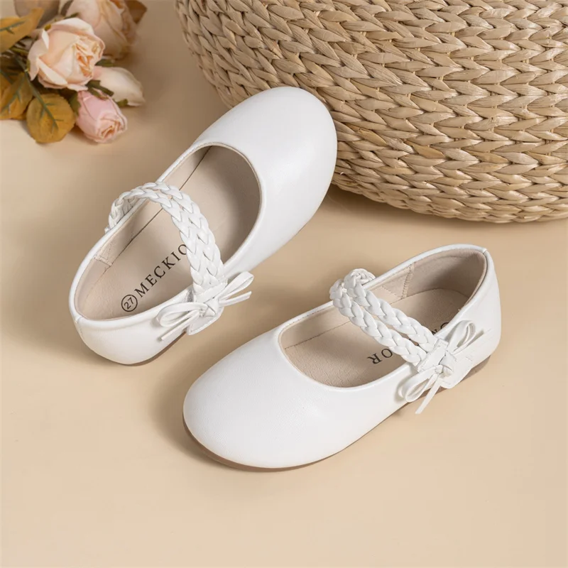 Fashion White Kids Girls Dress Shoes PU Leather Princess Wedding Party School Shoes Low Heel Flats for Little Big Kids 3
Fashion White Kids Girls Dress Shoes PU Leather Princess Wedding Party School Shoes Low Heel Flats for Little Big Kids 3