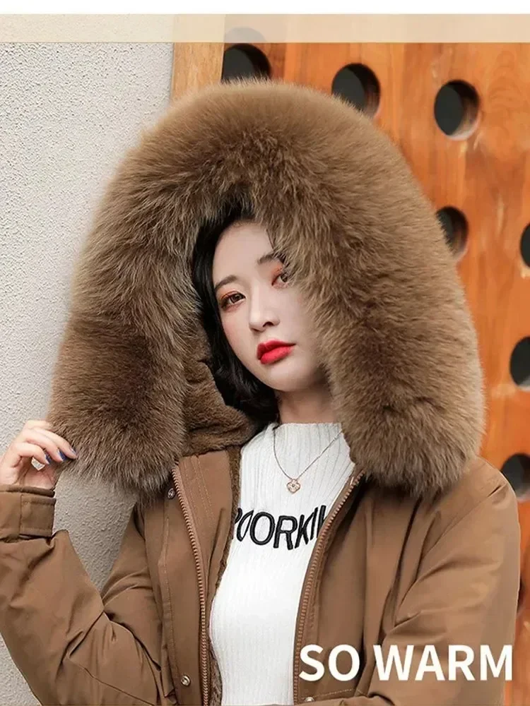 2025 Women Parka Fashion Long Coat Wool Liner Hooded Parkas Winter Jacket Slim with Fur Collar Warm Snow Wear Padded Clothes
2025 Women Parka Fashion Long Coat Wool Liner Hooded Parkas Winter Jacket Slim with Fur Collar Warm Snow Wear Padded Clothes