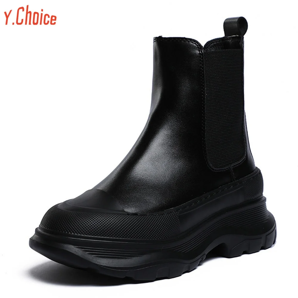 Y.Choice Slip On Women Ankle Boots Thick Bottom Round Toe Motorcycle Short Shoes For Women Fashion Casual Women Ankle Boots
Y.Choice Slip On Women Ankle Boots Thick Bottom Round Toe Motorcycle Short Shoes For Women Fashion Casual Women Ankle Boots