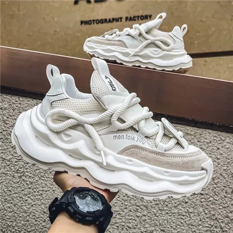 Мужские модные кроссовки на платформе с цветными блоками, массивная повседневная спортивная нескользящая прогулочная обувь для мужчин
Мужские модные кроссовки на платформе с цветными блоками, массивная повседневная спортивная нескользящая прогулочная обувь для мужчин