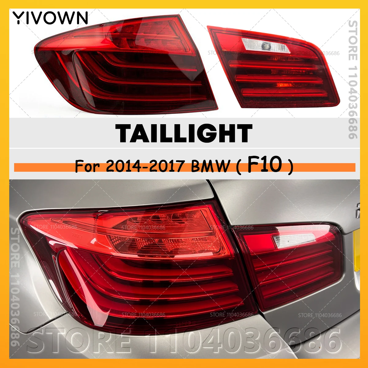 For 2014-2017 F10 BMW 528i 535i 550i Hybrid 5 Tail Light Rear Bumper Turn Signal 63217306161 63217306162 63217306163 63217306164
For 2014-2017 F10 BMW 528i 535i 550i Hybrid 5 Tail Light Rear Bumper Turn Signal 63217306161 63217306162 63217306163 63217306164