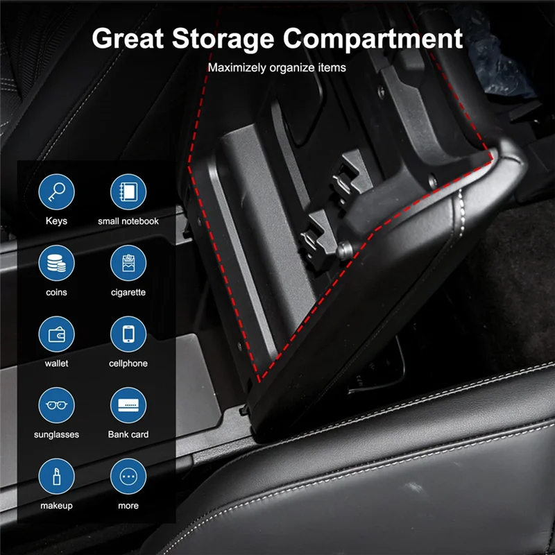 Firmly Armrest Storage Box For Nissan Pathfinder 2022 2023 2024 Center Console Organizer Tray Insert Parts 
Firmly Armrest Storage Box For Nissan Pathfinder 2022 2023 2024 Center Console Organizer Tray Insert Parts
