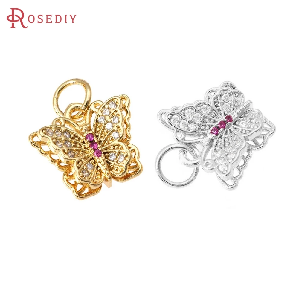 4PCS 18K Gold Color Brass and Zircon Butterfly Charms Pendants High Quality Diy Necklace Earrings Jewelry Making Accessories
4PCS 18K Gold Color Brass and Zircon Butterfly Charms Pendants High Quality Diy Necklace Earrings Jewelry Making Accessories