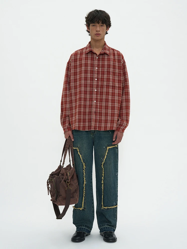 Retro Waed Plaid Long Sve irt Pure Cotton Loose Versatile irt Youthful ular Outdoor Casual Button up Cotton irt
Retro Waed Plaid Long Sve irt Pure Cotton Loose Versatile irt Youthful ular Outdoor Casual Button up Cotton irt