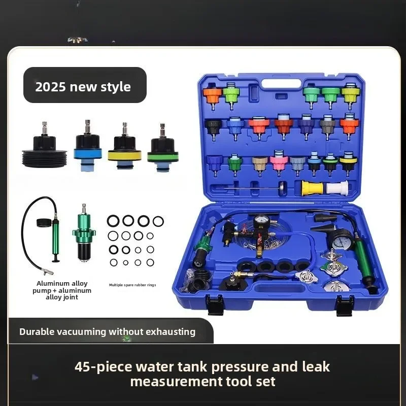 Durable Auto Cooling System Water Tank Pressure Leak Detector - 45-piece Special Set Antifreeze Vacuum Filler Tool
Durable Auto Cooling System Water Tank Pressure Leak Detector - 45-piece Special Set Antifreeze Vacuum Filler Tool
