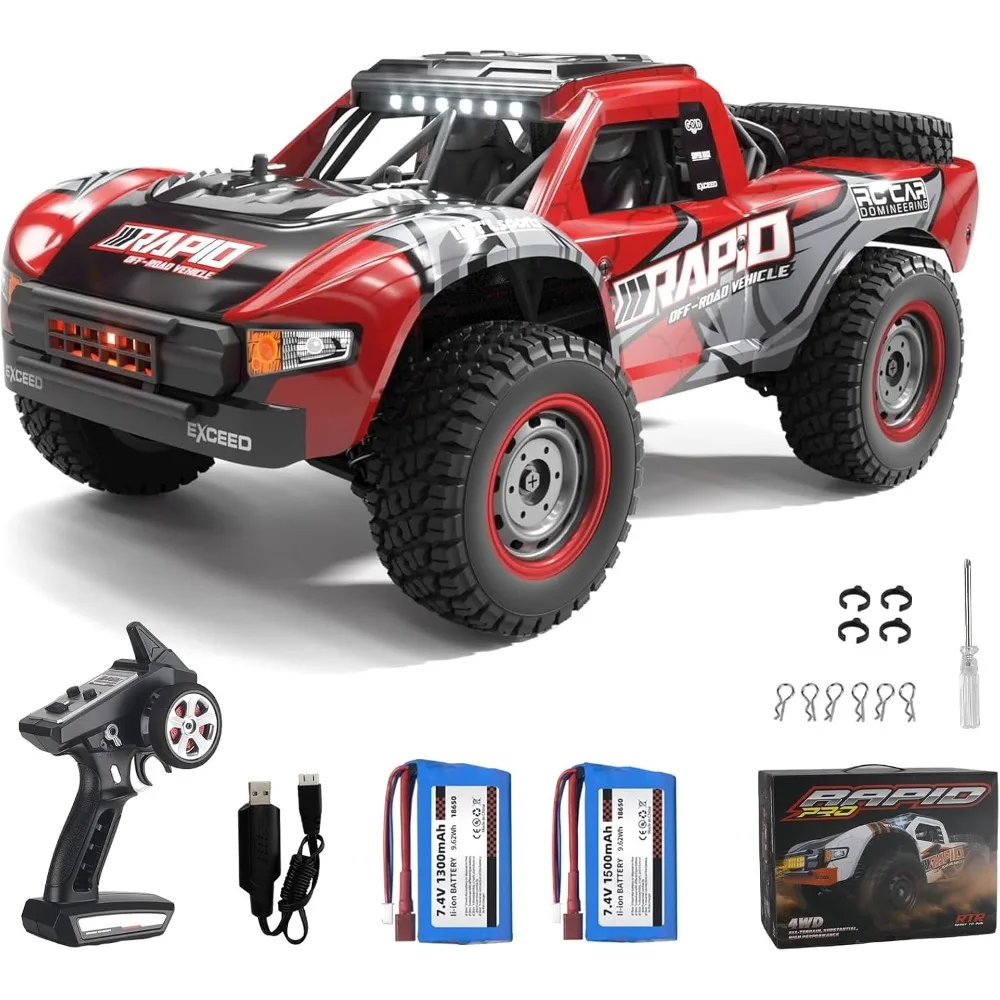 RC Cars 1:14 RC Truck 30 MPH 4WD Remote Control Car All Terrain Trophy Car for Adults Boys Teens Fast 50 Mins Play Off-Road
RC Cars 1:14 RC Truck 30 MPH 4WD Remote Control Car All Terrain Trophy Car for Adults Boys Teens Fast 50 Mins Play Off-Road