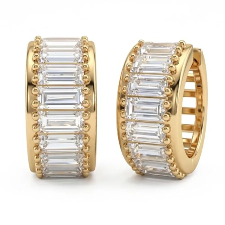 MYEARS Gold Huggie Earrings for Women, 14K Gold Plated Small Cubic Zirconia Hoops Earrings Cuffs Everyday Minimalist Jewelry Gi
MYEARS Gold Huggie Earrings for Women, 14K Gold Plated Small Cubic Zirconia Hoops Earrings Cuffs Everyday Minimalist Jewelry Gi
