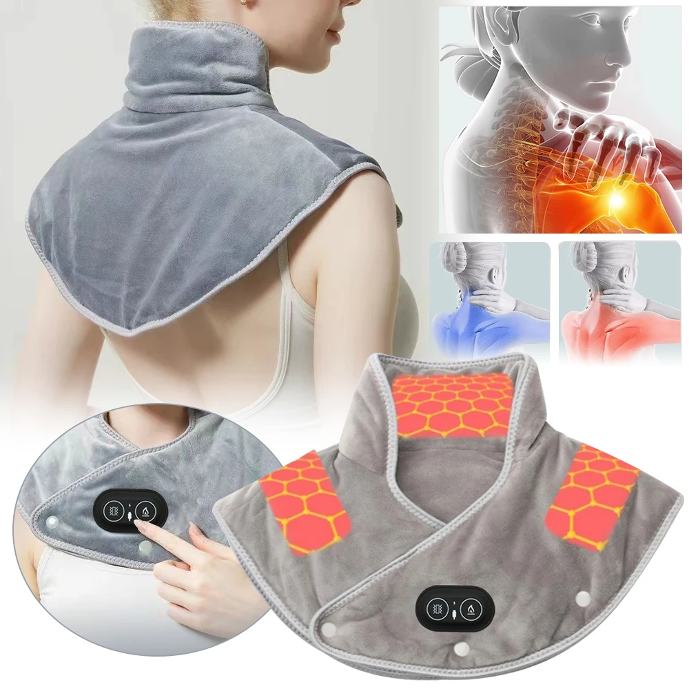 Electric Heating Shoulder Neck Pad Massager USB Cervical Brace Wrap Shawl Thermal Compress Relieve Fatigue Warm Back Brace Tool
Electric Heating Shoulder Neck Pad Massager USB Cervical Brace Wrap Shawl Thermal Compress Relieve Fatigue Warm Back Brace Tool