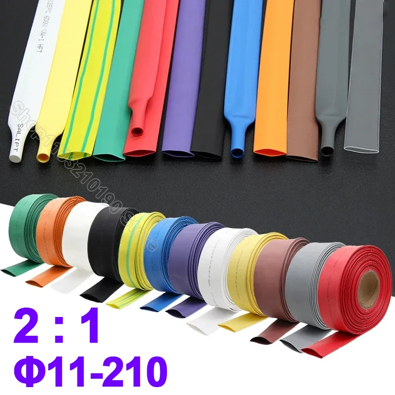 Dia 11 12 13 14 15 16 18 20 22 25 28 30 35 40 45 50 60-210mm Heat Shrink Tube 2:1 Shrink Ratio Polyolefin Insulated Cable Sleeve
Dia 11 12 13 14 15 16 18 20 22 25 28 30 35 40 45 50 60-210mm Heat Shrink Tube 2:1 Shrink Ratio Polyolefin Insulated Cable Sleeve