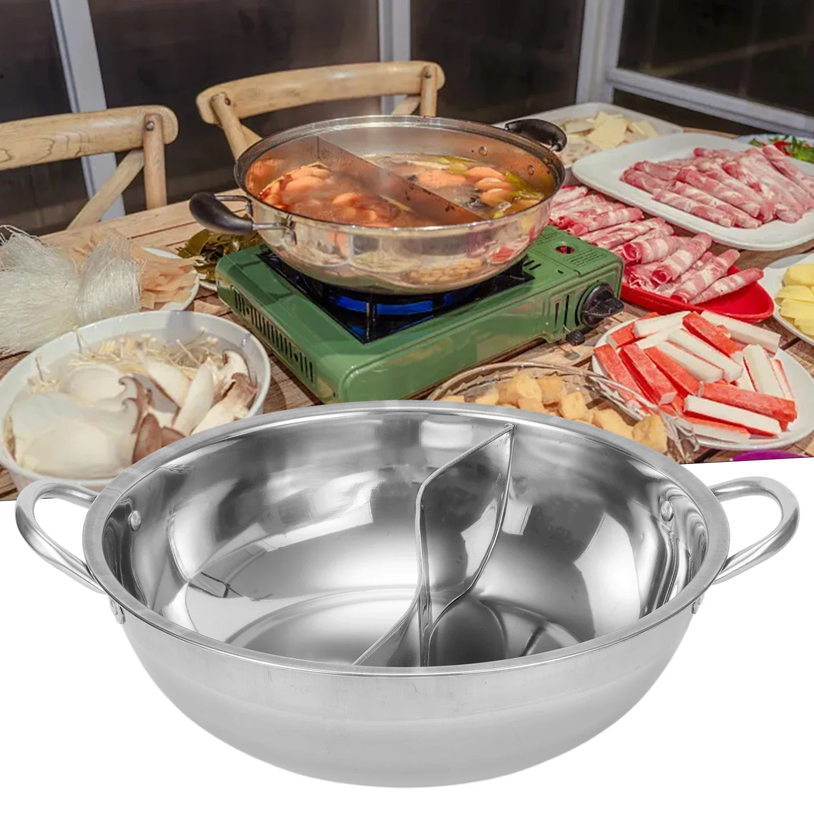 Druable High Quality Material Brand New Hot Pot Twin Divided Soup Cooker Cooking Cookware Dish Plate Gas Stove Home
Druable High Quality Material Brand New Hot Pot Twin Divided Soup Cooker Cooking Cookware Dish Plate Gas Stove Home