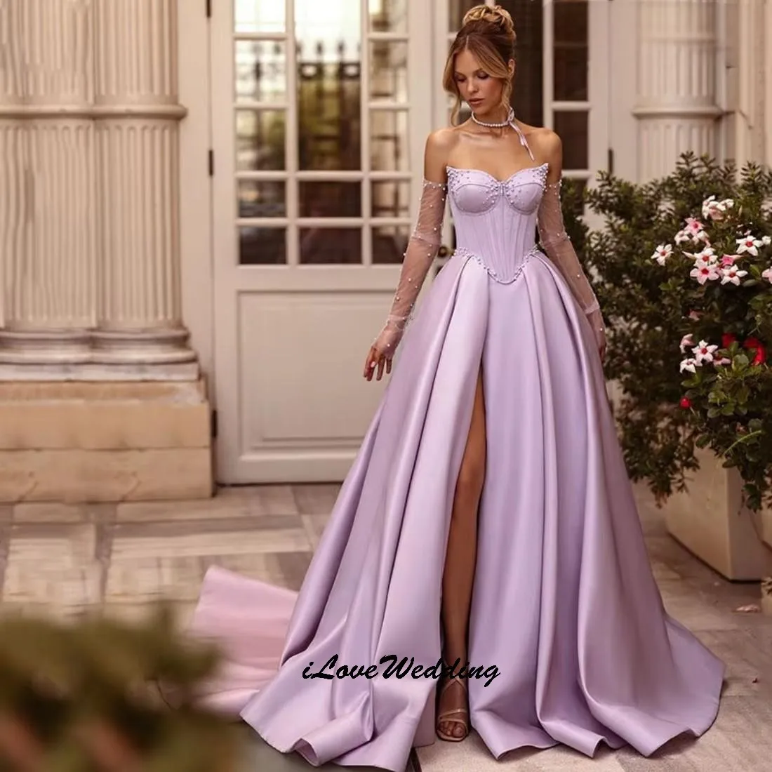 Prom Dresses 2025 Taro Purple Party Dress Strapless Satin Elegant Lace Pearls Evening Dresses Court length A-Line Customized
Prom Dresses 2025 Taro Purple Party Dress Strapless Satin Elegant Lace Pearls Evening Dresses Court length A-Line Customized