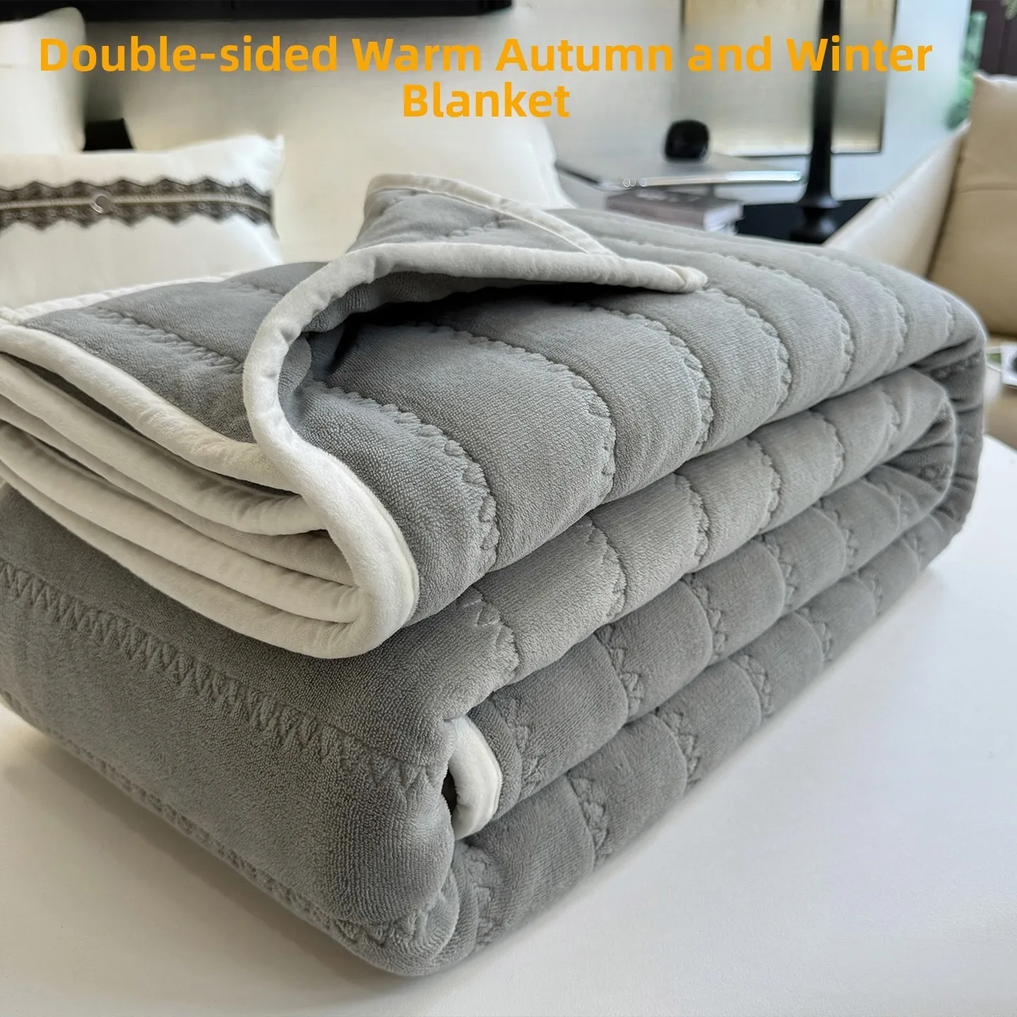 Warm Milk Velvet Blanket Sofa Cover Fleece Linen Double-sided Velvet Blanket Office Nap Blanket Autumn Winter Seasonal Use
Warm Milk Velvet Blanket Sofa Cover Fleece Linen Double-sided Velvet Blanket Office Nap Blanket Autumn Winter Seasonal Use