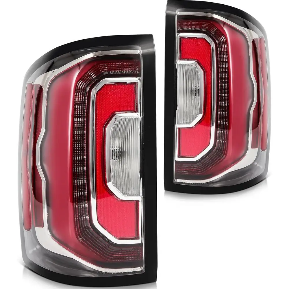 Tail Light Assembly Replacement Fit 2016-2018 for GMC Sierra 1500 Taillamp in Black Housing Red Lens Driver and Passenger Side 8
Tail Light Assembly Replacement Fit 2016-2018 for GMC Sierra 1500 Taillamp in Black Housing Red Lens Driver and Passenger Side 8