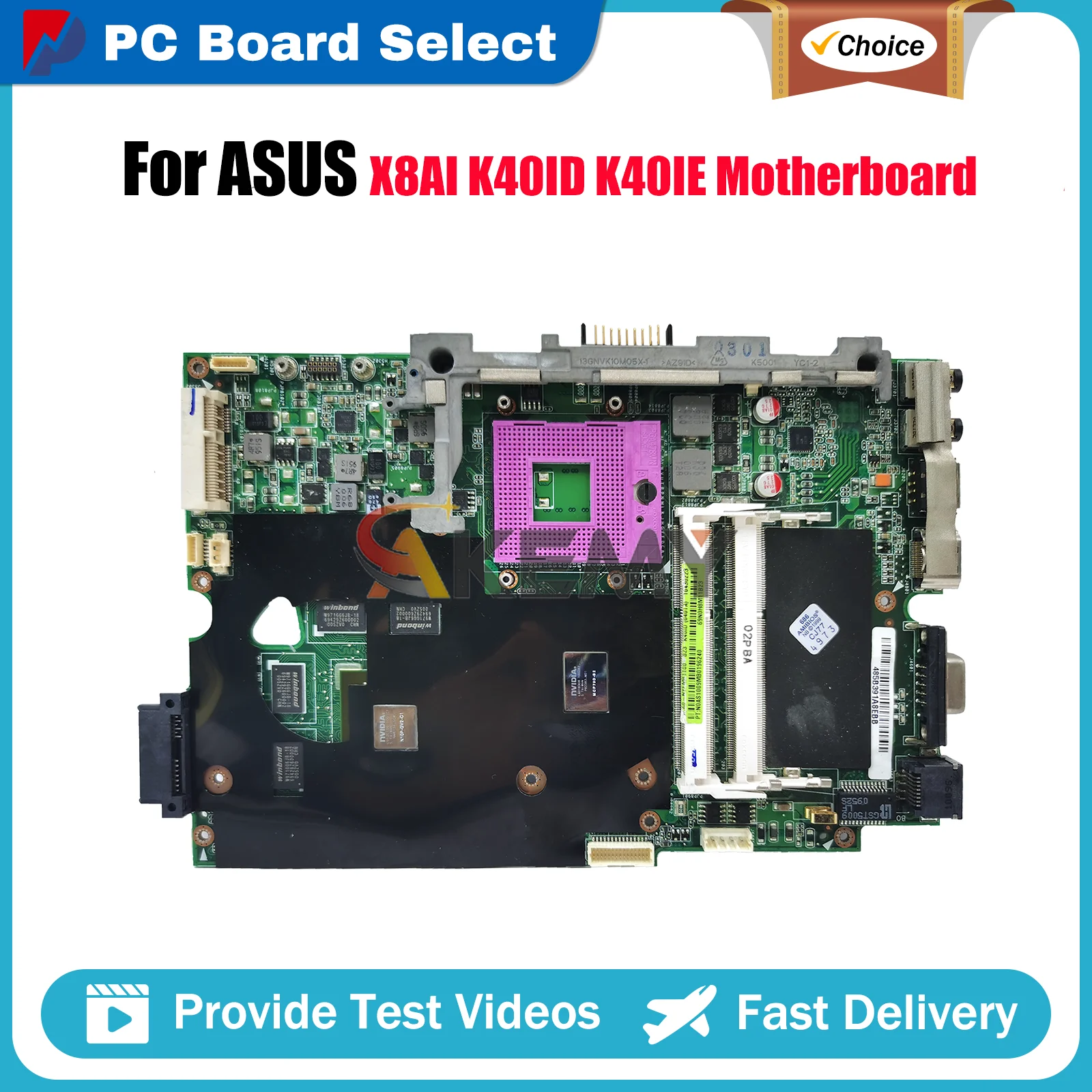K40ID Laptop Motherboard For ASUS K40ID X8AI K40IJ K40IN K40IE K40I Notebook Mainboard 100% tests OK fast shipping Top quality 
K40ID Laptop Motherboard For ASUS K40ID X8AI K40IJ K40IN K40IE K40I Notebook Mainboard 100% tests OK fast shipping Top quality