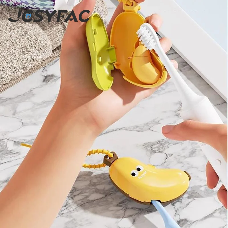 Banana Toothbrush Head Protective Cover With Toothpaste Compartment Toothbrush Dust Clamp Portable Travel Style Storage Box
Banana Toothbrush Head Protective Cover With Toothpaste Compartment Toothbrush Dust Clamp Portable Travel Style Storage Box
