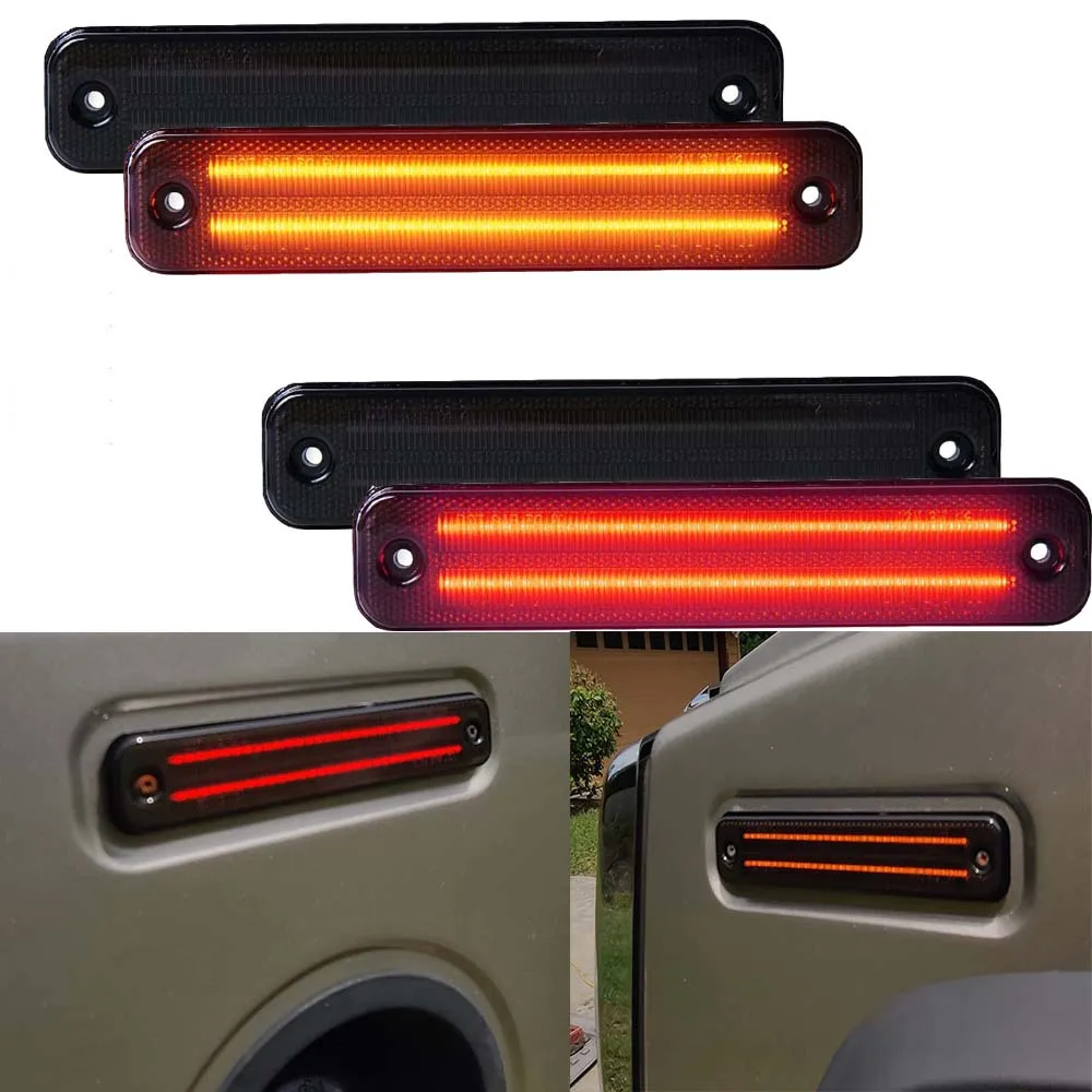 4Pcs For 2003-2009 HUMMER H2 Smoked Front Rear Side Marker Lights Kit Amber Red Car Running Signal Lamp LED Warning Strobe Light
4Pcs For 2003-2009 HUMMER H2 Smoked Front Rear Side Marker Lights Kit Amber Red Car Running Signal Lamp LED Warning Strobe Light