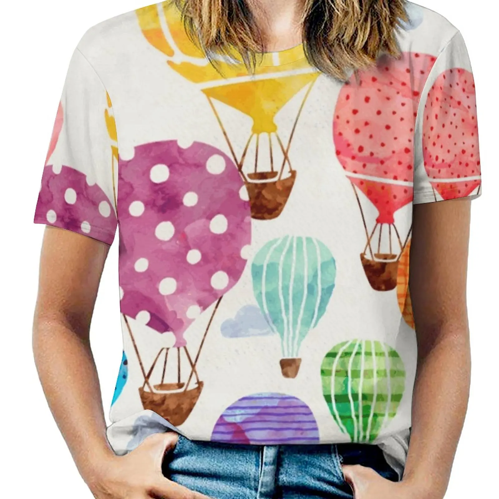 Hot Air Balloon Fashion Print Women Ladies Girls T-Shirt Harajuku Round Neck Short Sleeve Tops & Tees Hot Air Balloon Hot Air
Hot Air Balloon Fashion Print Women Ladies Girls T-Shirt Harajuku Round Neck Short Sleeve Tops & Tees Hot Air Balloon Hot Air