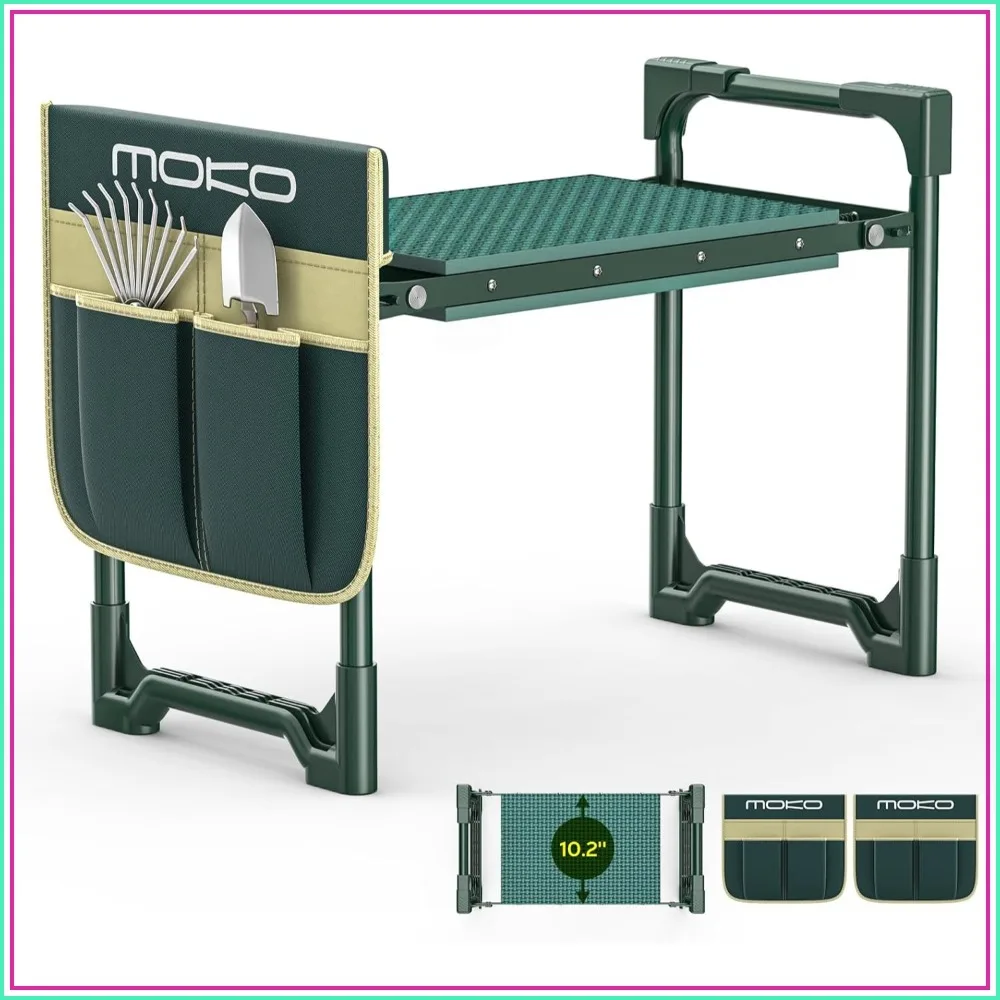 Heavy Duty Garden Kneeler and Seat Supports up to 350Lbs, Foldable Gardening Stool with Large Tool Bag, Space Saving, Gardening Gifts for Seniors
Heavy Duty Garden Kneeler and Seat Supports up to 350Lbs, Foldable Gardening Stool with Large Tool Bag, Space Saving, Gardening Gifts for Seniors