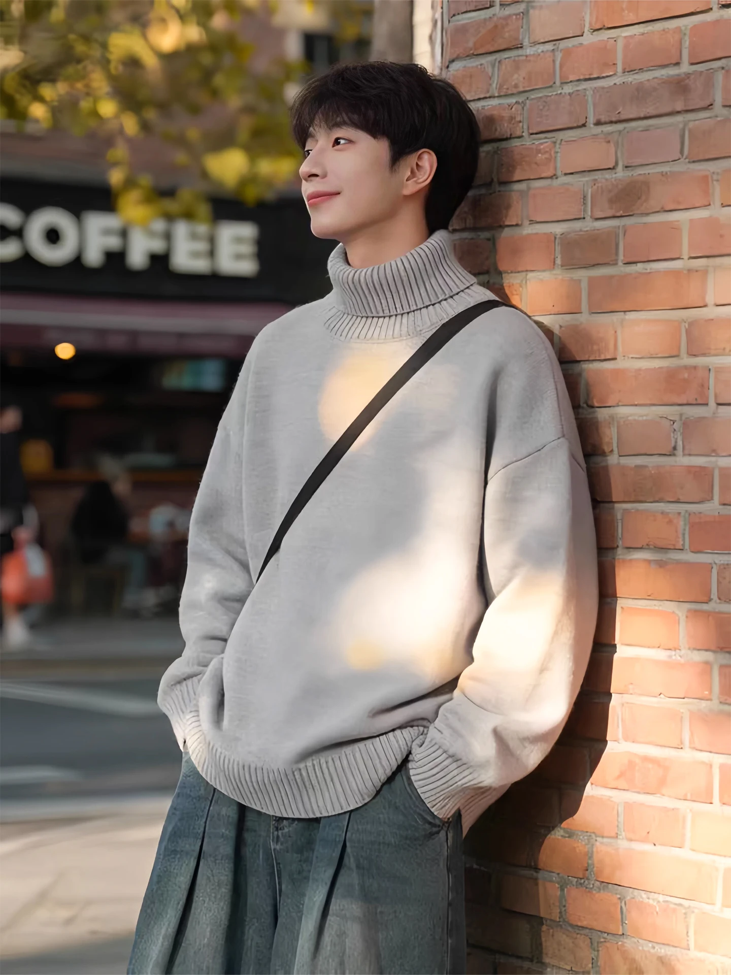 Мужской вязаный свитер с высоким воротником и подкладкой, теплая зимняя верхняя одежда, повседневный длинный свитер-поло
Мужской вязаный свитер с высоким воротником и подкладкой, теплая зимняя верхняя одежда, повседневный длинный свитер-поло