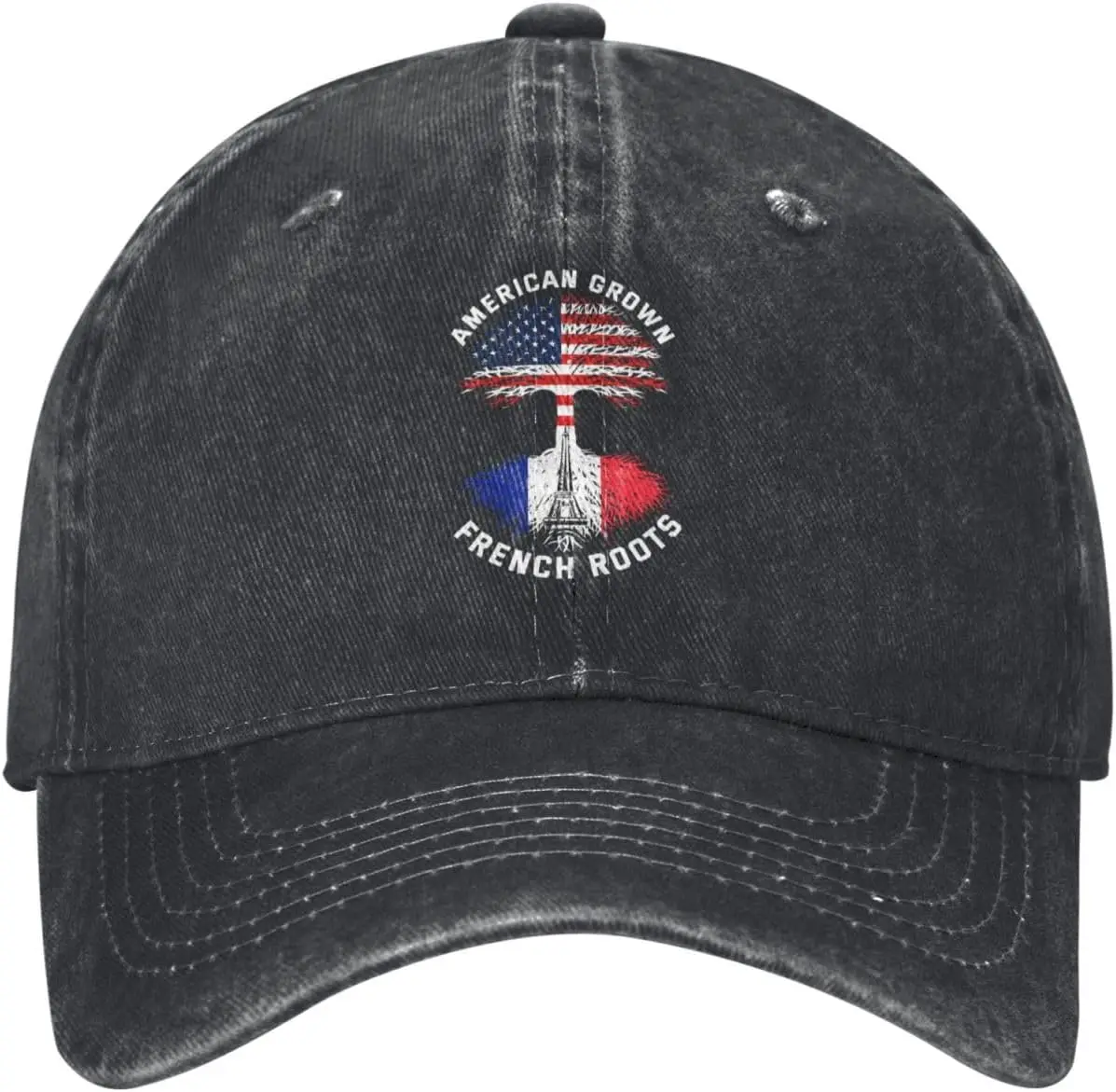 American Grown with French Roots France Flag Baseball Cap Washed Denim Dad Cap Golf Dad Hat Adjustable
American Grown with French Roots France Flag Baseball Cap Washed Denim Dad Cap Golf Dad Hat Adjustable