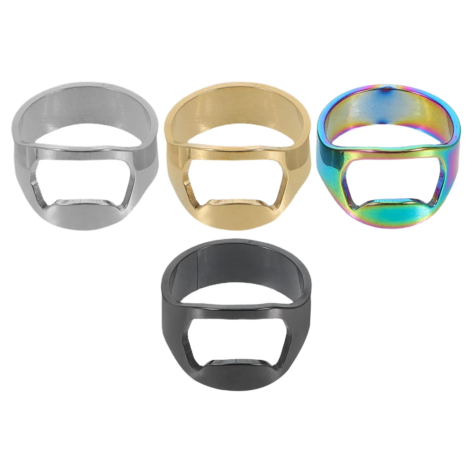 4Pcs Stainless Steel Bottle Opener Rings Creative Portable Finger Rings Party Bars Beverage Openers Men Women Cap
4Pcs Stainless Steel Bottle Opener Rings Creative Portable Finger Rings Party Bars Beverage Openers Men Women Cap