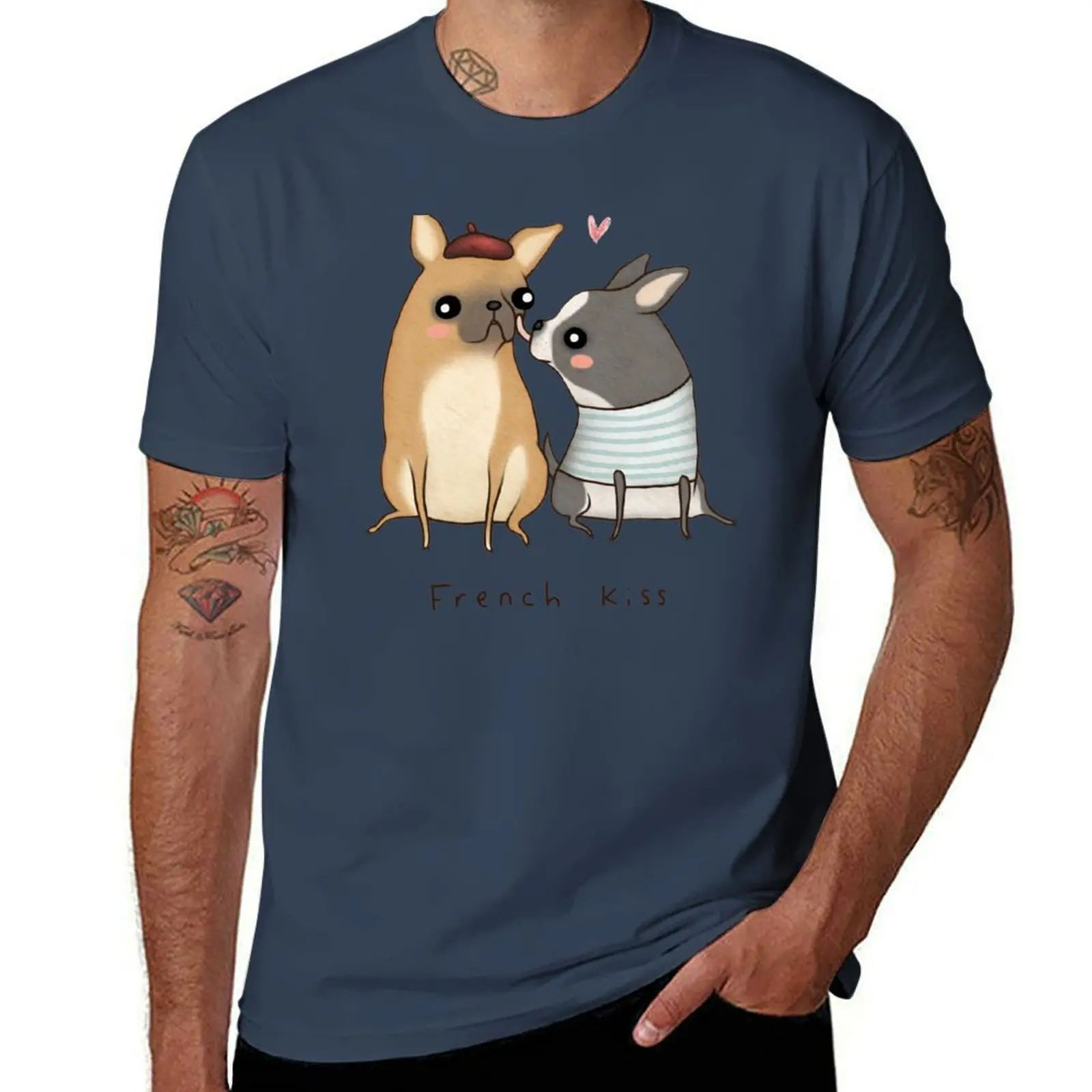 French Kiss T-Shirt Relaxed Casual Short Sleeve Tee
French Kiss T-Shirt Relaxed Casual Short Sleeve Tee