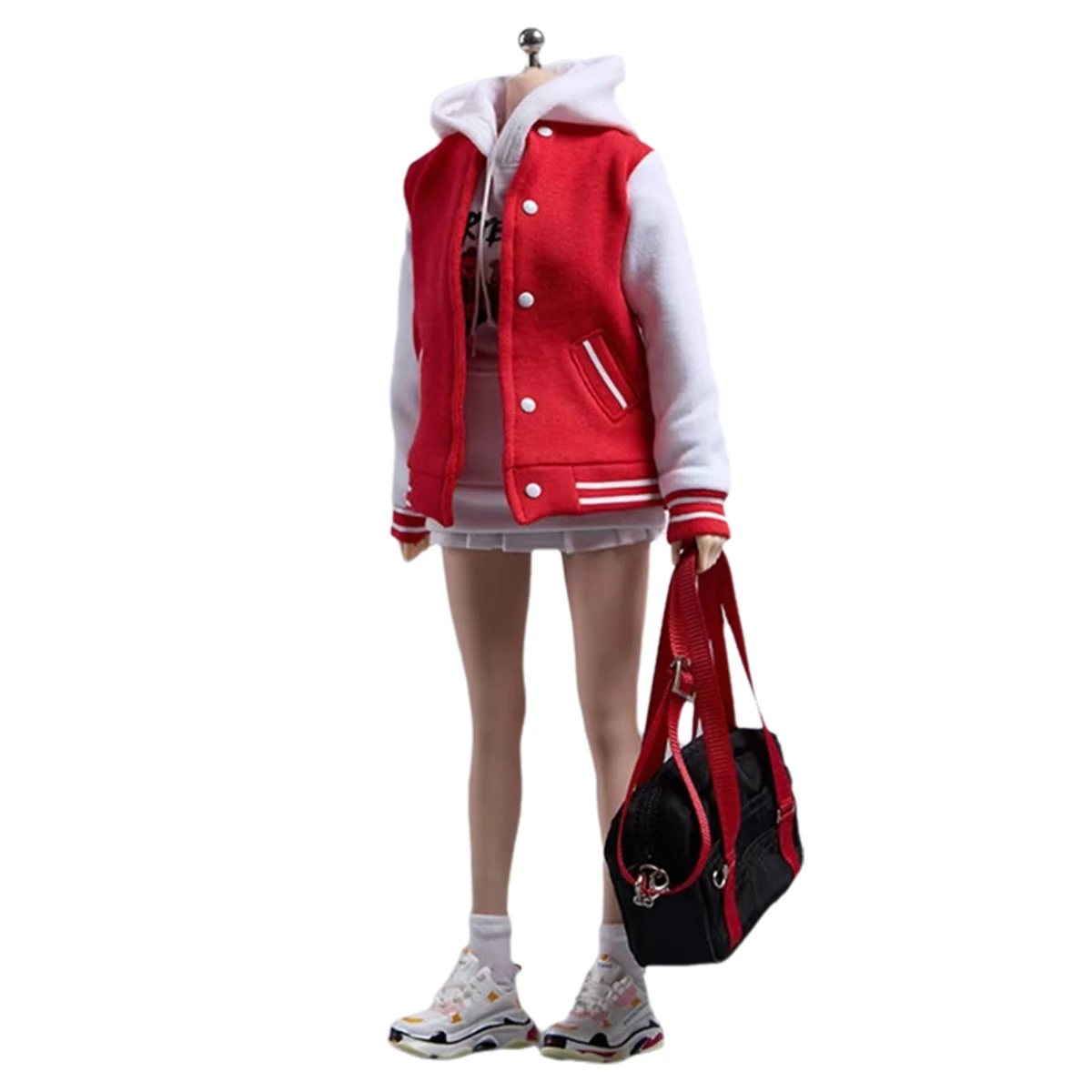 HiPlay Cdtoys, Baseball Jacket Hooded Sweatshirt and Pleated Skirt Set Cd074C, 1/6 Scale Figure Doll Clothes
HiPlay Cdtoys, Baseball Jacket Hooded Sweatshirt and Pleated Skirt Set Cd074C, 1/6 Scale Figure Doll Clothes