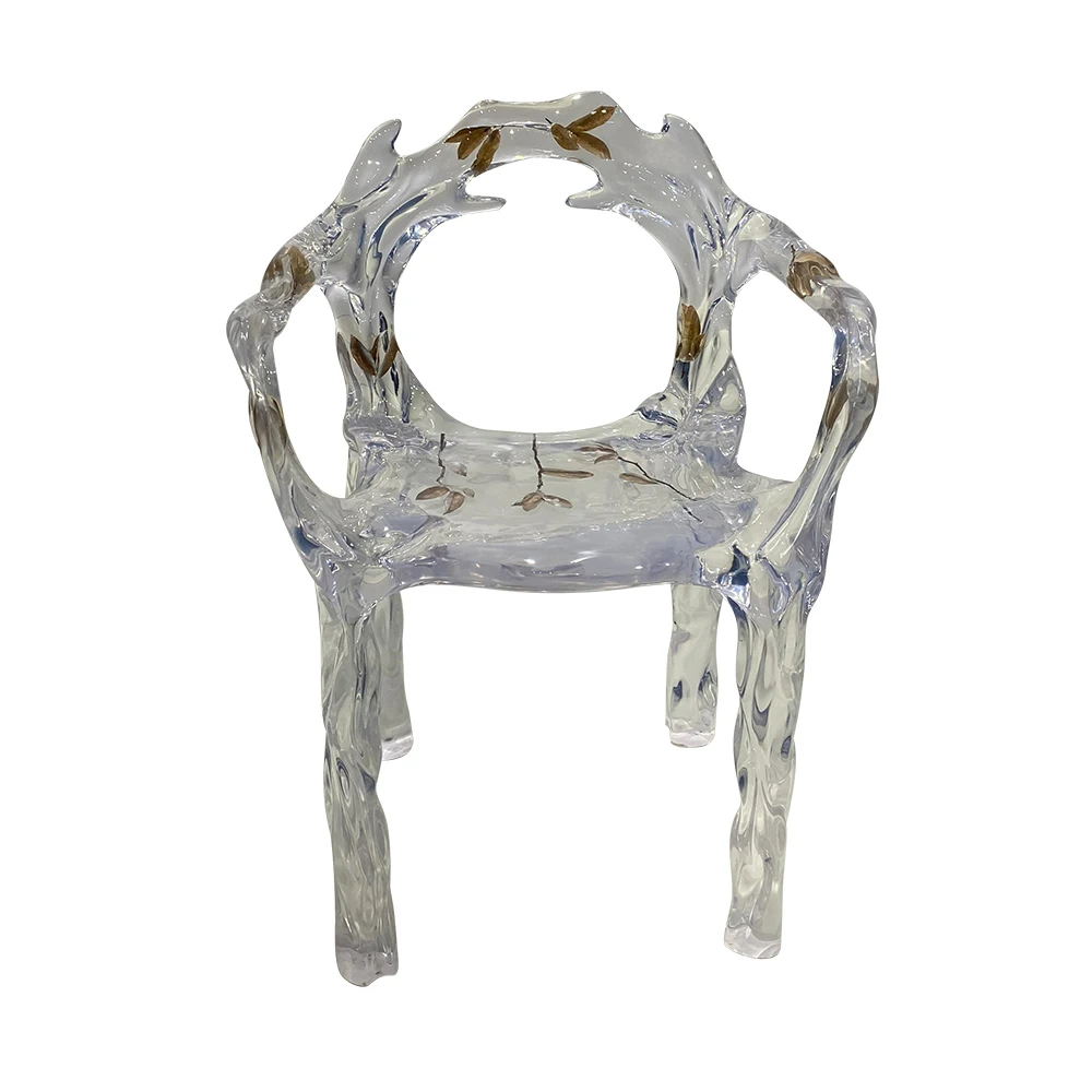 *Light Luxury Platinum Crystal Transparent Resin Contemporary Living Room Water Drop Leaf Chair Glacier Tea Table Art Armchair
*Light Luxury Platinum Crystal Transparent Resin Contemporary Living Room Water Drop Leaf Chair Glacier Tea Table Art Armchair