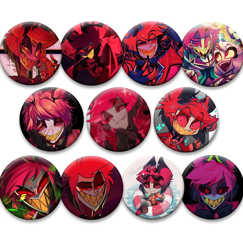 Anime Alastor Radio Demon Lapel Pins Charlie Morningstar Cartoon Brooches Round Badge Backpack Accessory Daily Stylish Ornament
Anime Alastor Radio Demon Lapel Pins Charlie Morningstar Cartoon Brooches Round Badge Backpack Accessory Daily Stylish Ornament