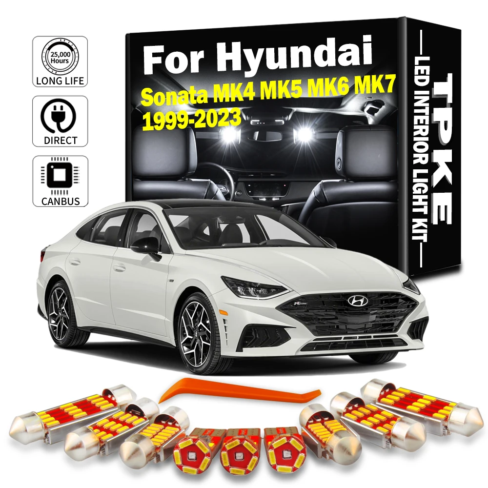 TPKE Canbus LED Interior Light Kit For Hyundai Sonata MK4 MK5 MK6 MK7 1999- 2016 2017 2018 2019 2020 2021 2022 2023 Car Bulbs
TPKE Canbus LED Interior Light Kit For Hyundai Sonata MK4 MK5 MK6 MK7 1999- 2016 2017 2018 2019 2020 2021 2022 2023 Car Bulbs
