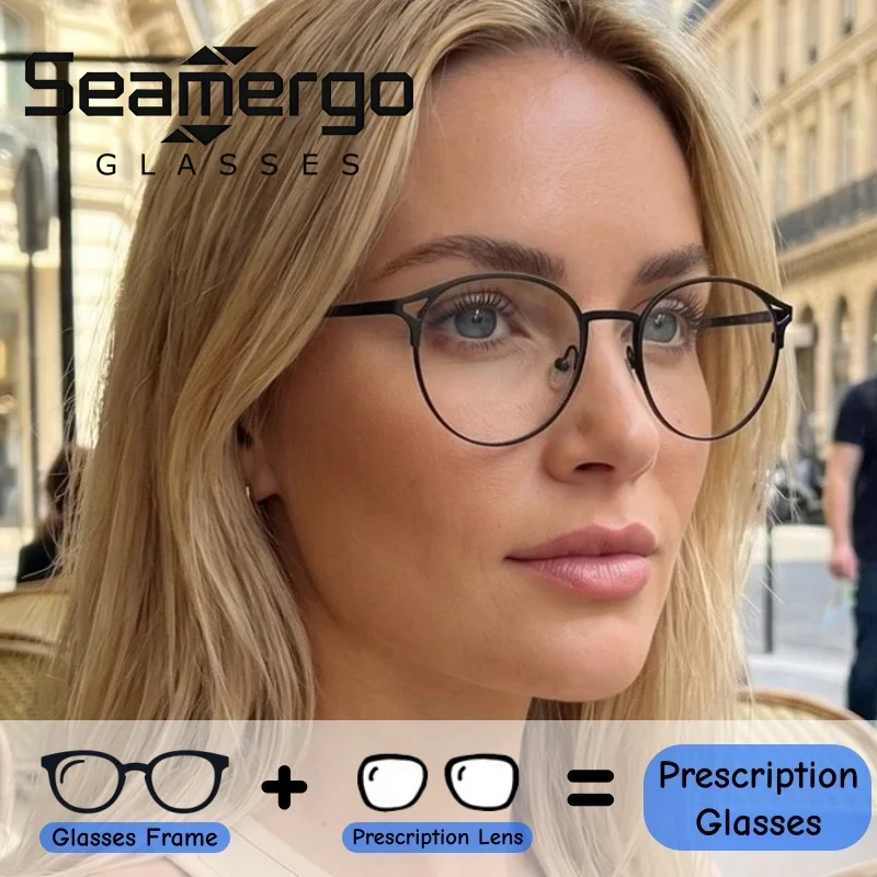 SEAMERGO Woman's Personalized Cat Ear Frames Prescription Glasses Custom Diopter for Daily Office Outdoor Casual Wear
SEAMERGO Woman's Personalized Cat Ear Frames Prescription Glasses Custom Diopter for Daily Office Outdoor Casual Wear