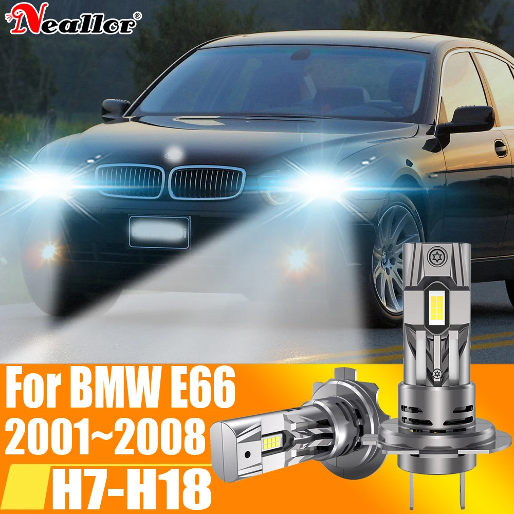 2pcs High Power H7 Led Headlight Canbus No Error H18 Car Bulb 6000K White Light Moto Diode Lamp 12v 55w For BMW E66 7 2001~2008
2pcs High Power H7 Led Headlight Canbus No Error H18 Car Bulb 6000K White Light Moto Diode Lamp 12v 55w For BMW E66 7 2001~2008