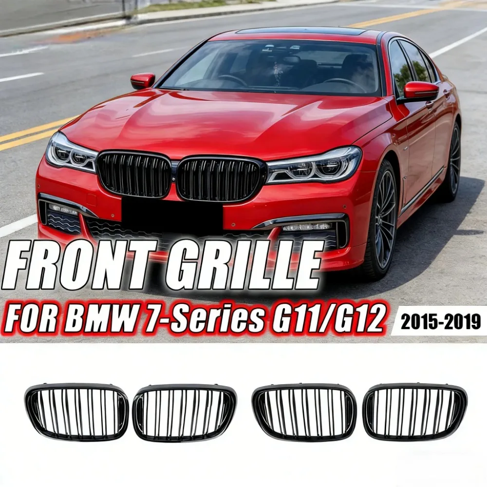 Front Bumper Kidney Grille For BMW For BMW 7 Series G11 G12 2015-2019 740i 750i Black Double Line Style Upper Racing Grills
Front Bumper Kidney Grille For BMW For BMW 7 Series G11 G12 2015-2019 740i 750i Black Double Line Style Upper Racing Grills