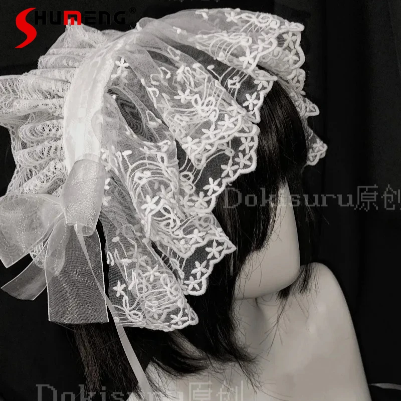 Japanese Beautiful Kawaii Hairband Apparel Accessories Subculture Lolita Wedding Pure White Gothic Style Y2k Lace Headband Women
Japanese Beautiful Kawaii Hairband Apparel Accessories Subculture Lolita Wedding Pure White Gothic Style Y2k Lace Headband Women