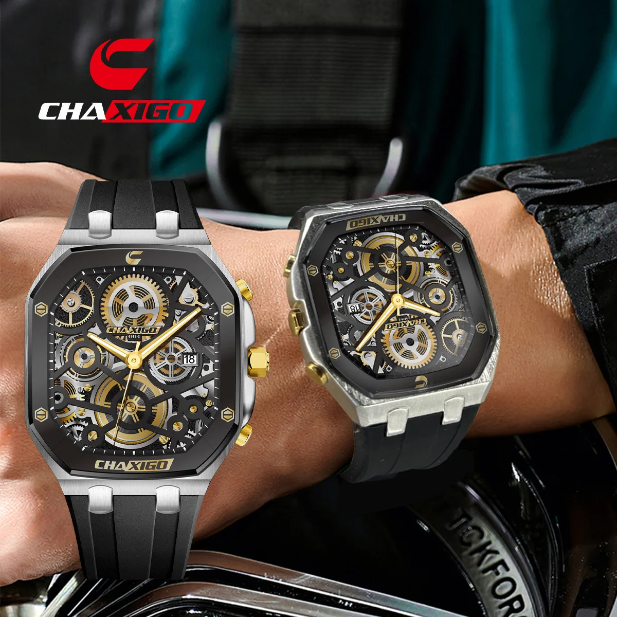CHAXIGO Men's Waterproof Watch Silicone Strap Versatile Fashion Business Quartz Watch Design Sense Watch
CHAXIGO Men's Waterproof Watch Silicone Strap Versatile Fashion Business Quartz Watch Design Sense Watch