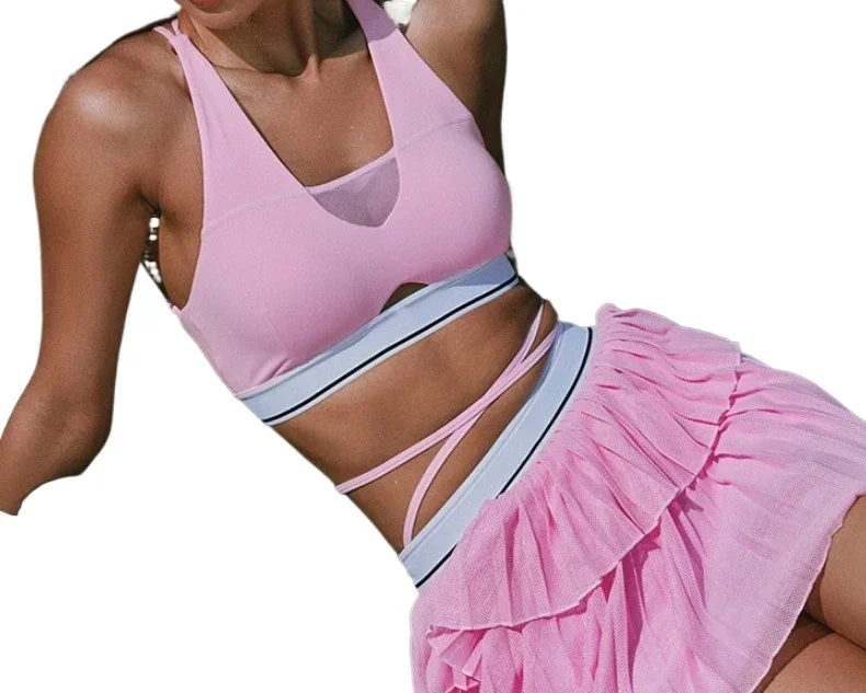 Summer Beauty Back Sports Bra Tennis Skirt with Shorts Yoga Skirt Sets Gym Set Women Outdoors Golf Badminton Sportswear Yoga Bra
Summer Beauty Back Sports Bra Tennis Skirt with Shorts Yoga Skirt Sets Gym Set Women Outdoors Golf Badminton Sportswear Yoga Bra